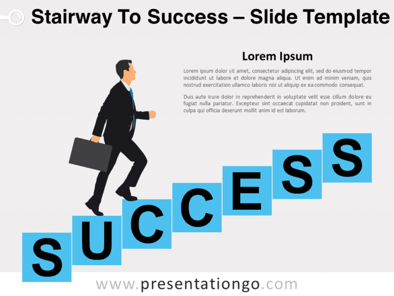 Free Stairway To Success for PowerPoint