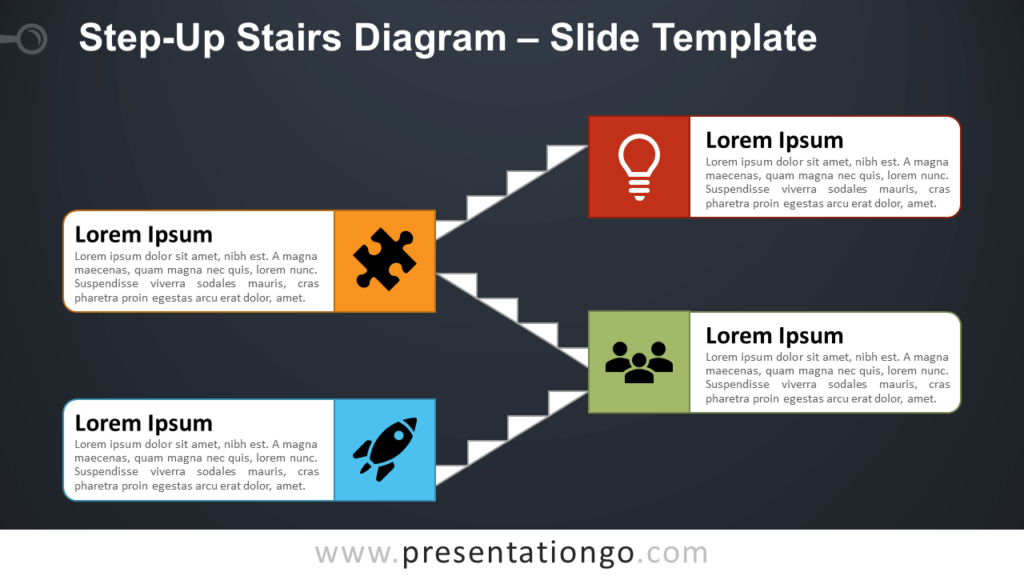 Free Step-Up Stairs for PowerPoint and Google Slides