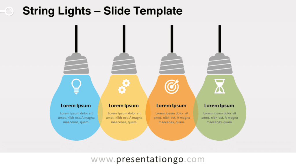 Free String Lights for PowerPoint and Google Slides