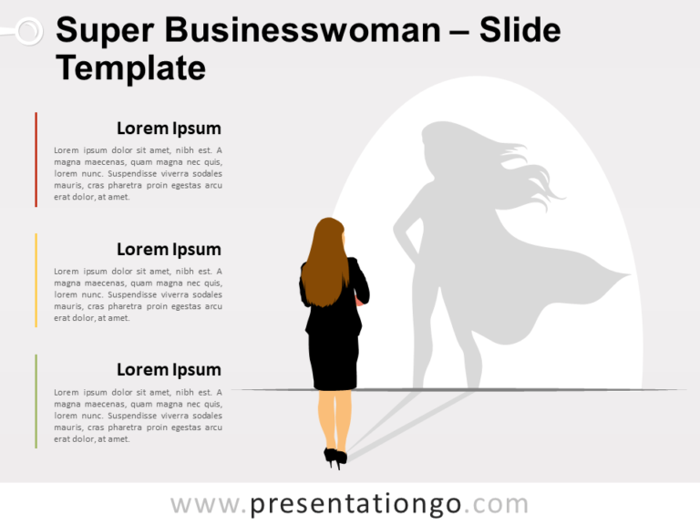 Free Super Businesswoman for PowerPoint