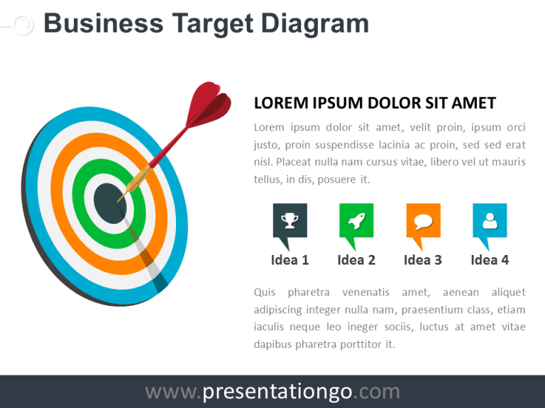 Free Target Business PowerPoint Diagram
