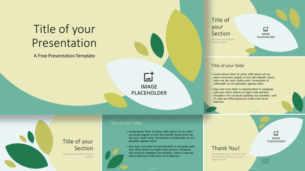 Free Tea Leaves Template for Google Slides and PowerPoint