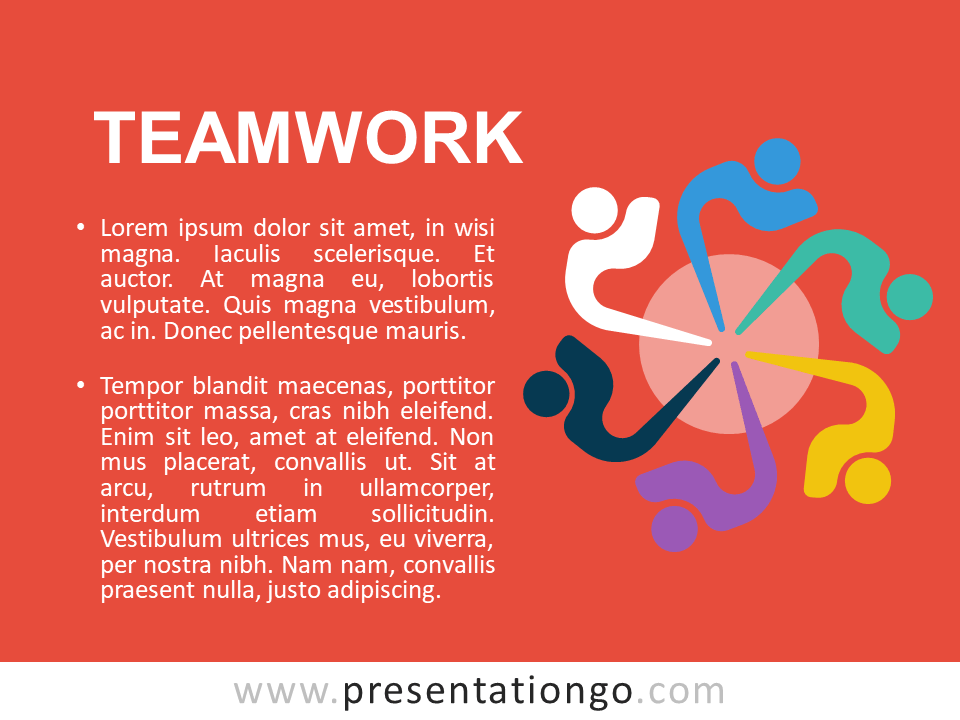 Free Teamwork - Metaphor Template Slide