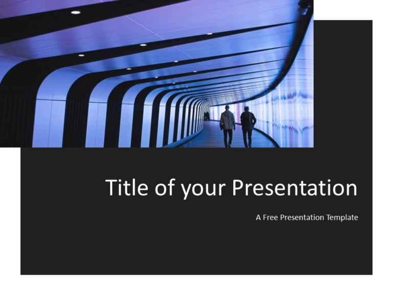 Free Tech Template for Powerpoint - Title Slide