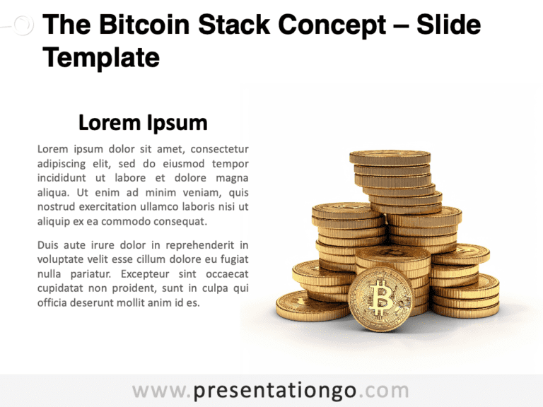 Free Bitcoin Stack Concept for PowerPoint